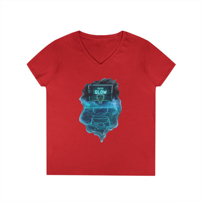 Enter The Glow Women's V-Neck Tee