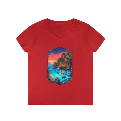 The Shining Bay Women's V-Neck Tee