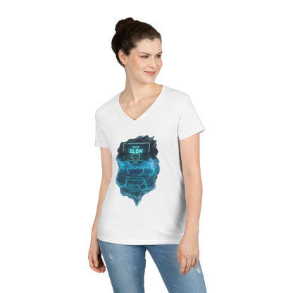 Enter The Glow Women's V-Neck Tee