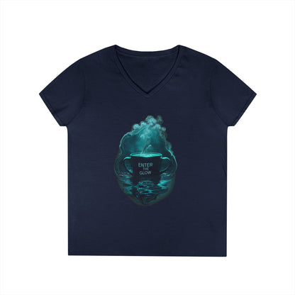 Enter The Glow Women's V-Neck Tee