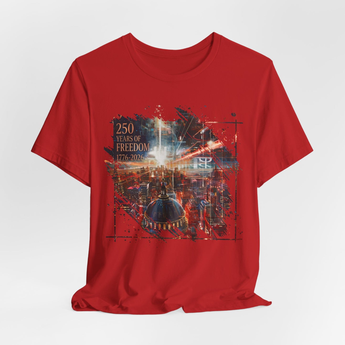 250 Years of Freedom 1776-2026 Independence Day USA Unisex Tee