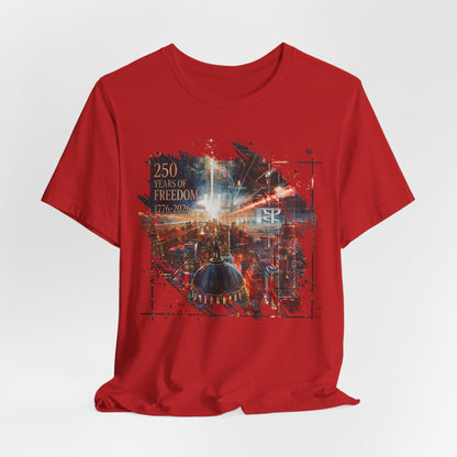 250 Years of Freedom 1776-2026 Independence Day USA Unisex Tee