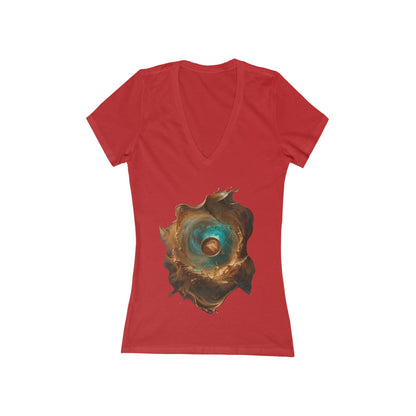 Rise And Glow Women's Deep V-neck Tee