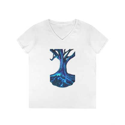 Light In The Tree Women's V-Neck Tee