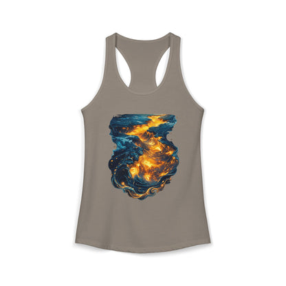 Lava Makes It Path Women's Ideal Racerback Tank