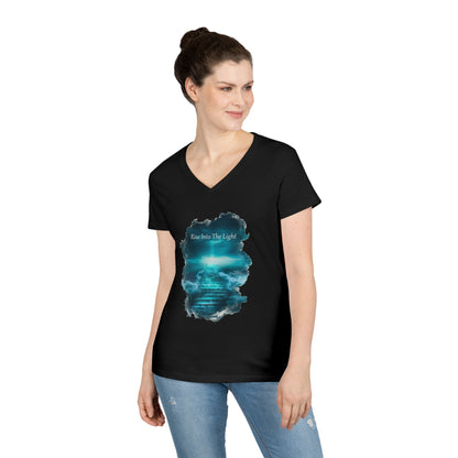 Rise Into The Light Women's V-Neck Tee