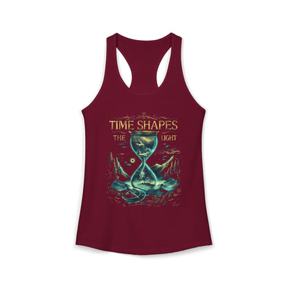 Time Shapes The Light Women's Ideal Racerback Tank