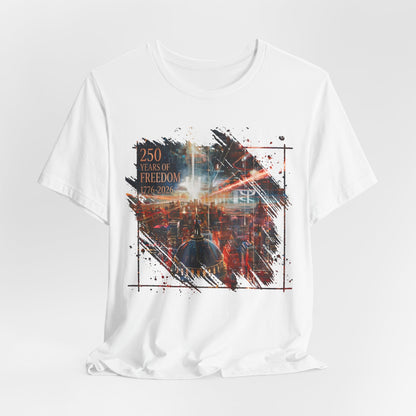 250 Years of Freedom 1776-2026 Independence Day USA Unisex Tee