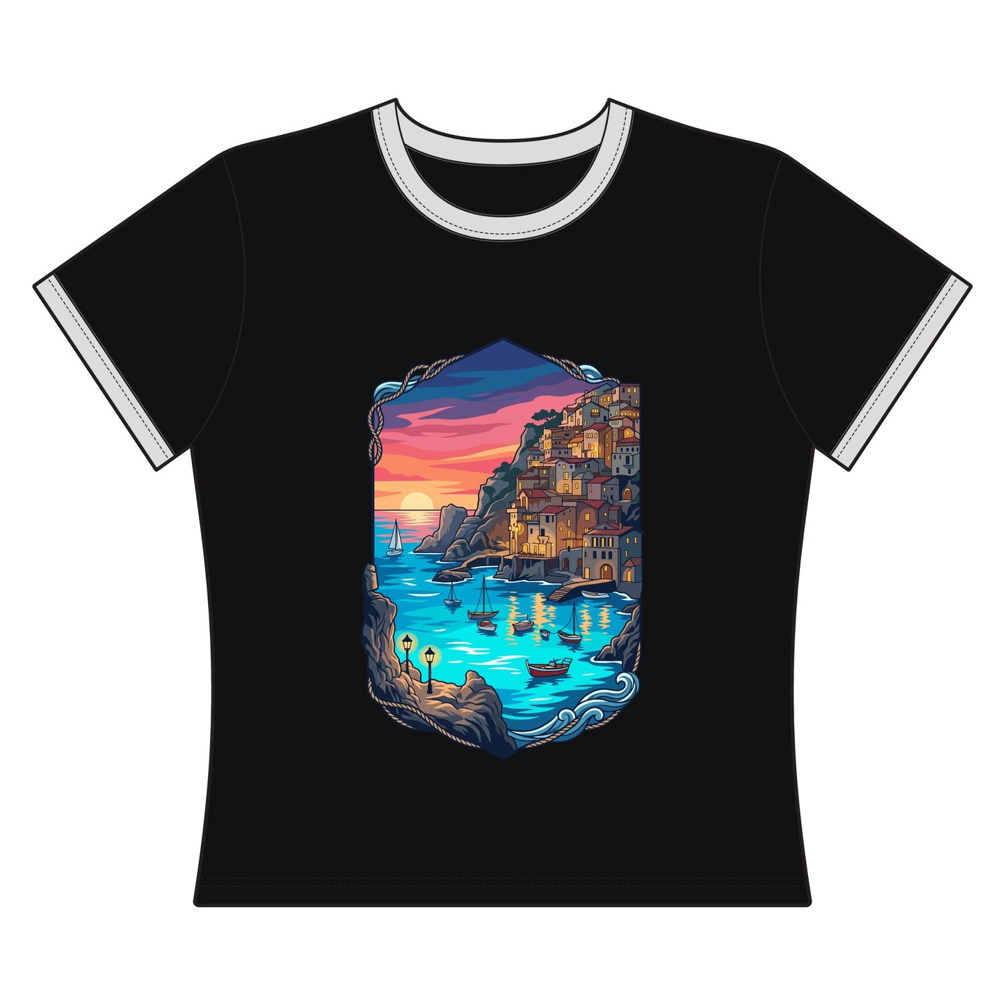 The Shining Bay Women's Ringer Tee