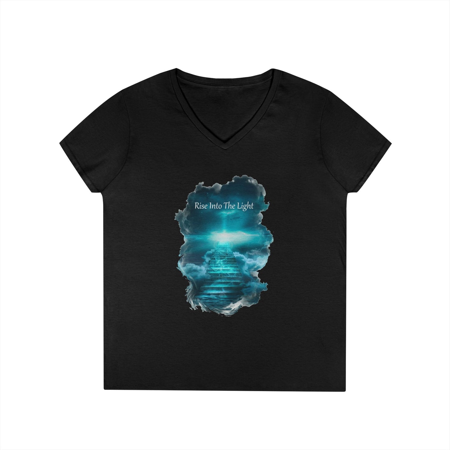 Rise Into The Light Women's V-Neck Tee