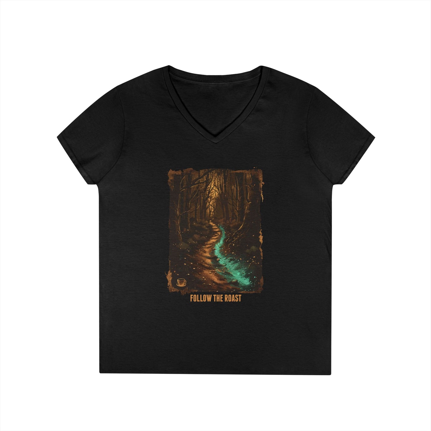 Follow The Roast Women's V-Neck Tee