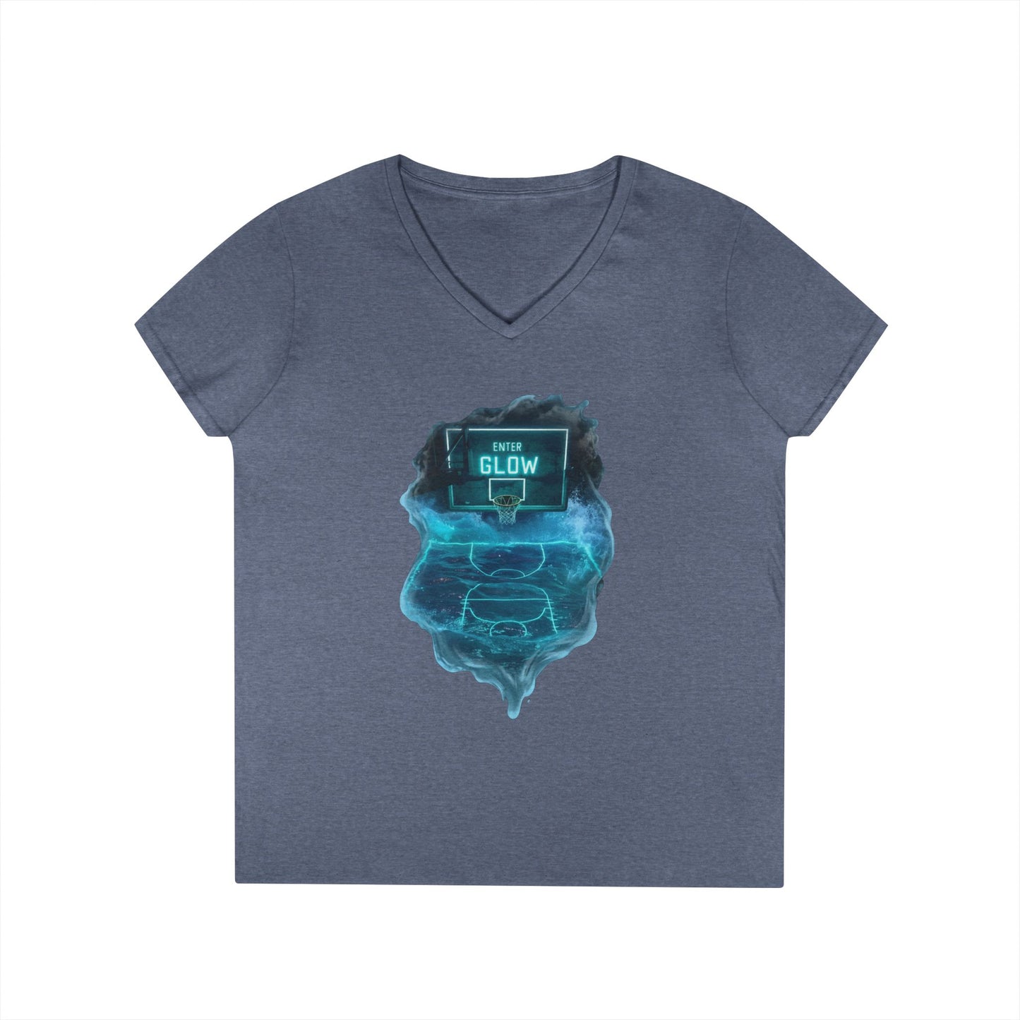 Enter The Glow Women's V-Neck Tee