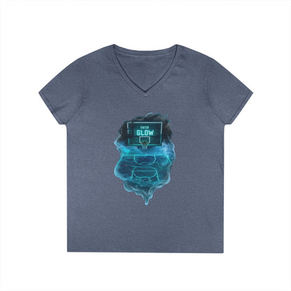 Enter The Glow Women's V-Neck Tee
