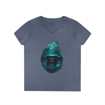 Enter The Glow Women's V-Neck Tee