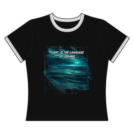 Light is The Language of Dreams Women's Ringer Tee