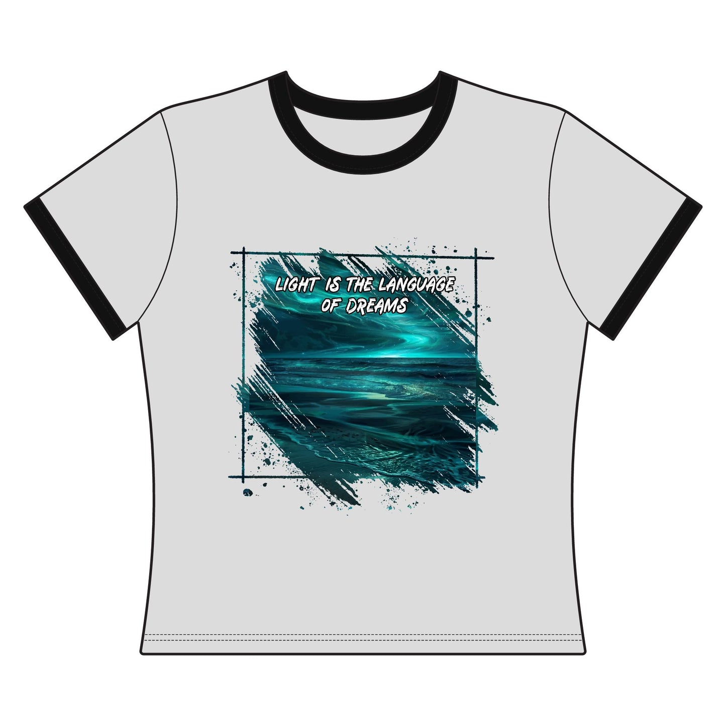 Light is The Language of Dreams Women's Ringer Tee