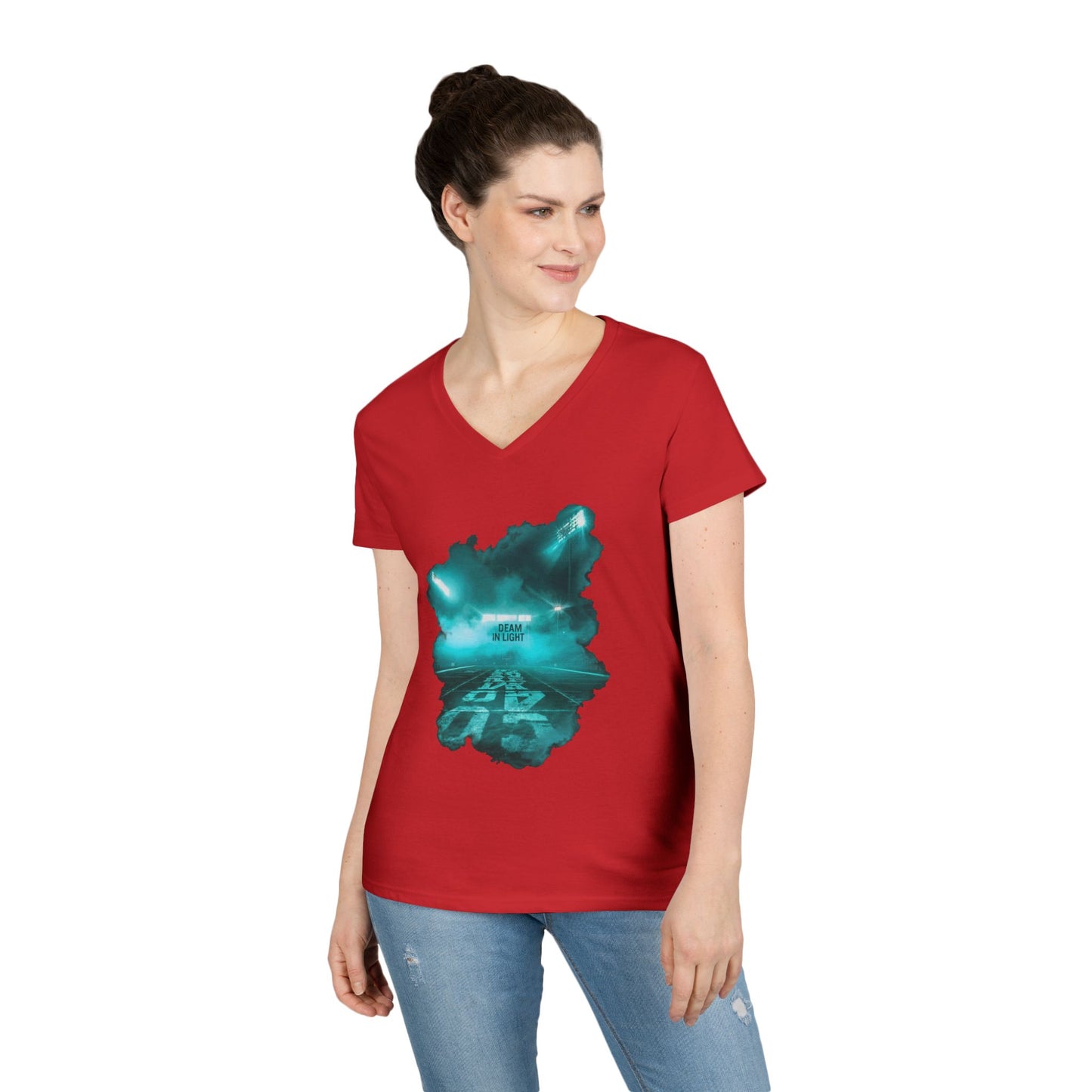 Dream In Light Women's V-Neck Tee