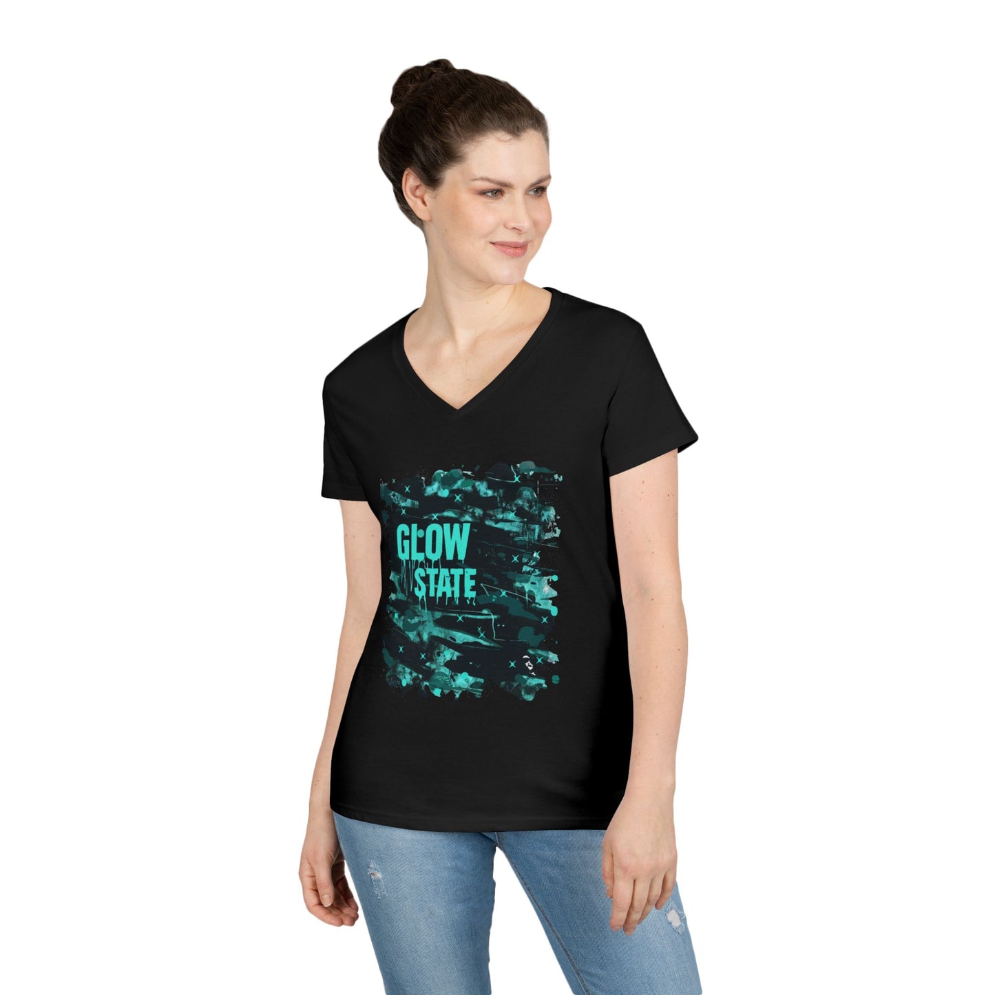 Glow State Women's V-Neck Tee