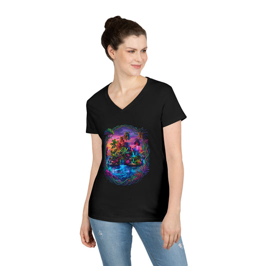 The Lightening Lake Women's V-Neck Tee