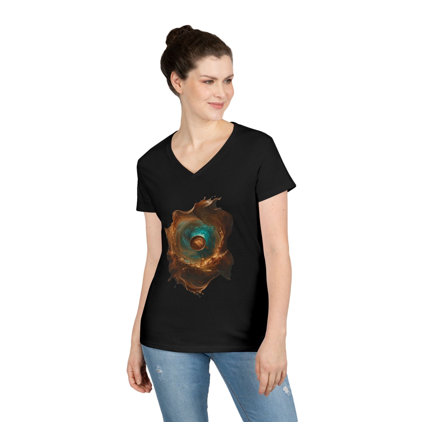 Rise And Glow Women's V-Neck Tee