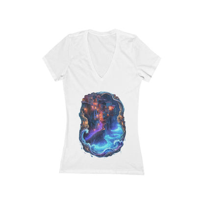 A Glowing Shore Women's Deep V-neck Tee