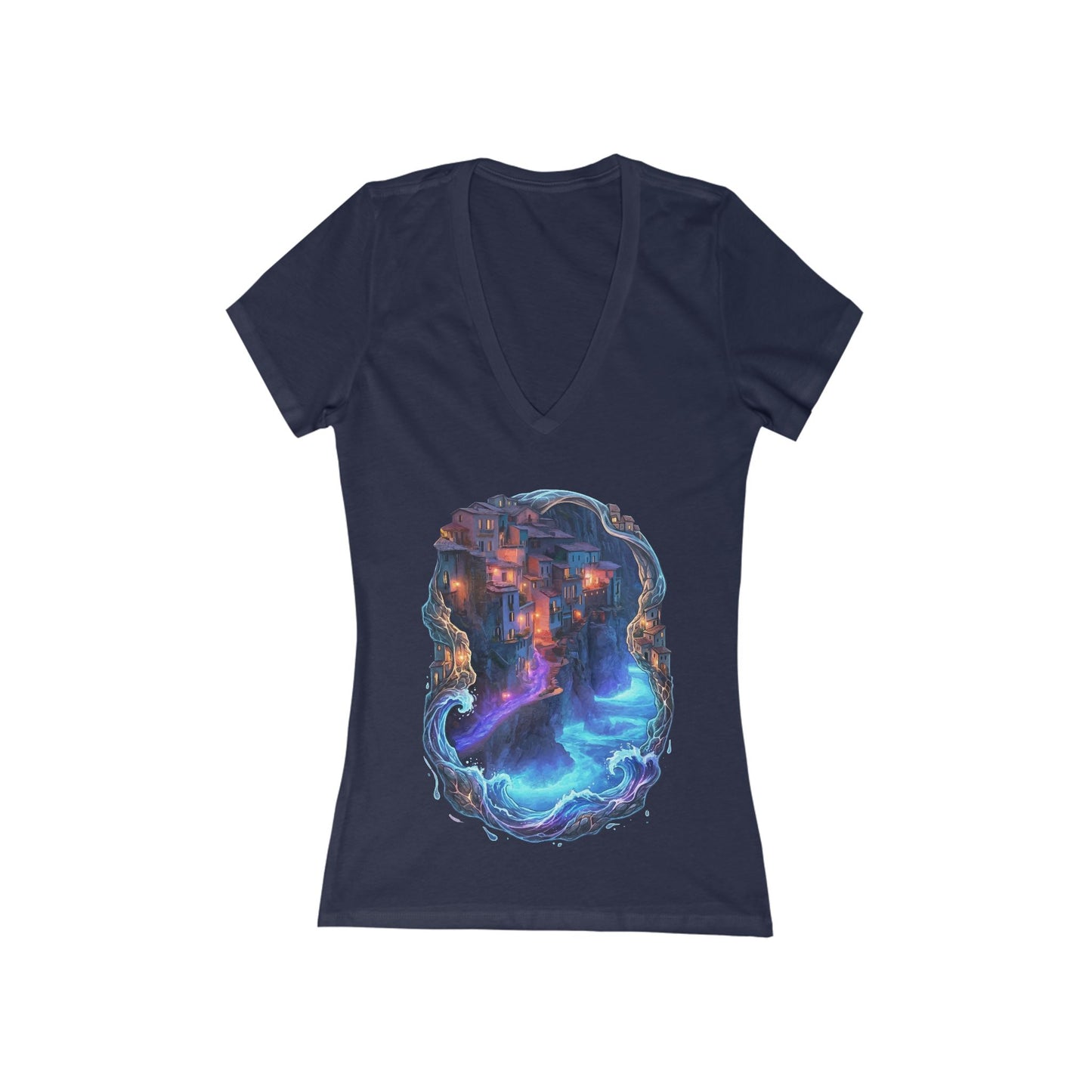 A Glowing Shore Women's Deep V-neck Tee
