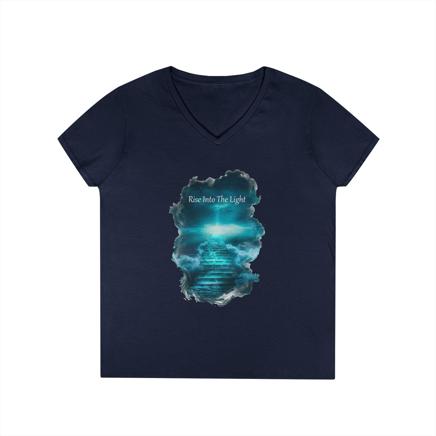 Rise Into The Light Women's V-Neck Tee