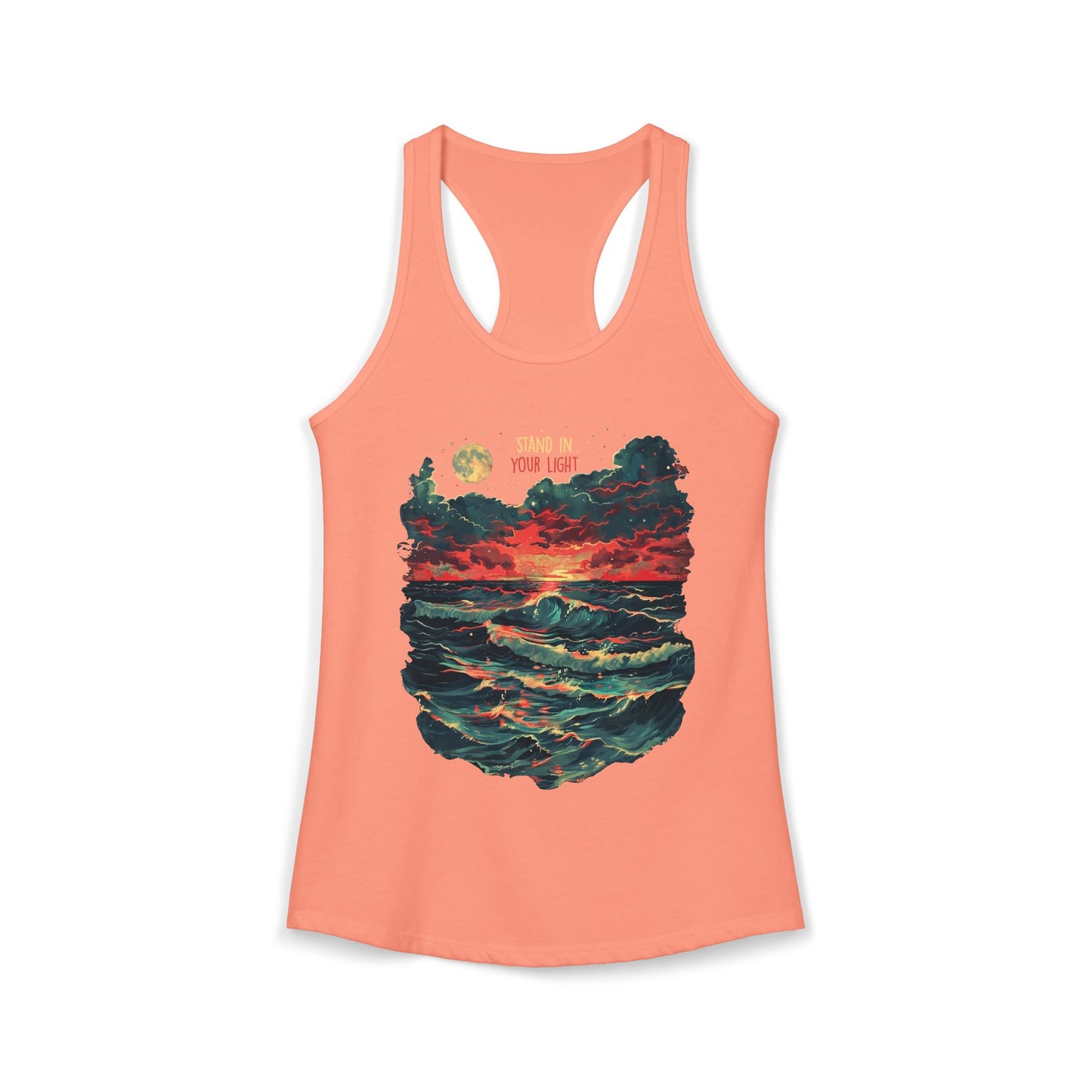 Stand In Your Light Women's Ideal Racerback Tank