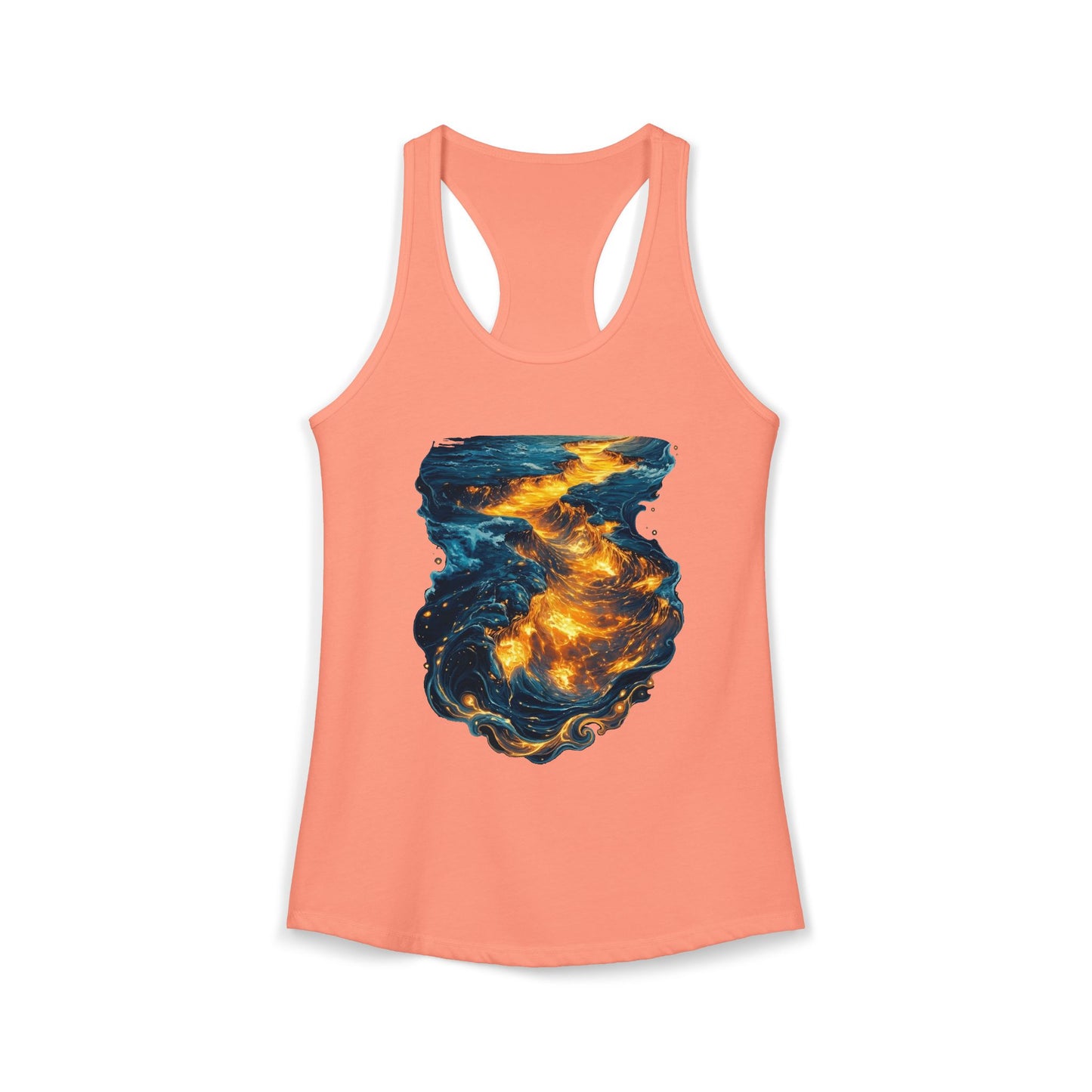 Lava Makes It Path Women's Ideal Racerback Tank