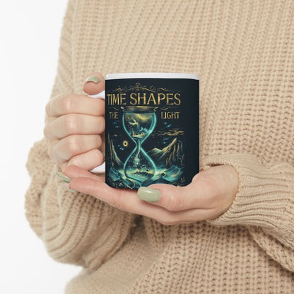 Time Shapes The Light Ceramic Mug (11oz/15oz)