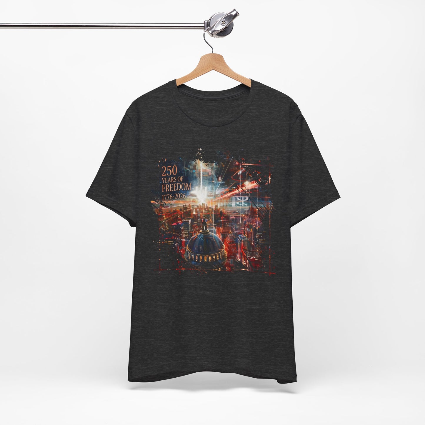 250 Years of Freedom 1776-2026 Independence Day USA Unisex Tee