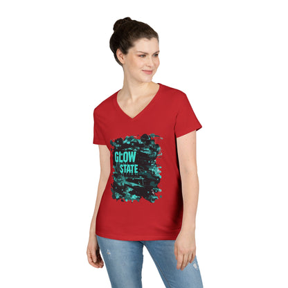 Glow State Women's V-Neck Tee