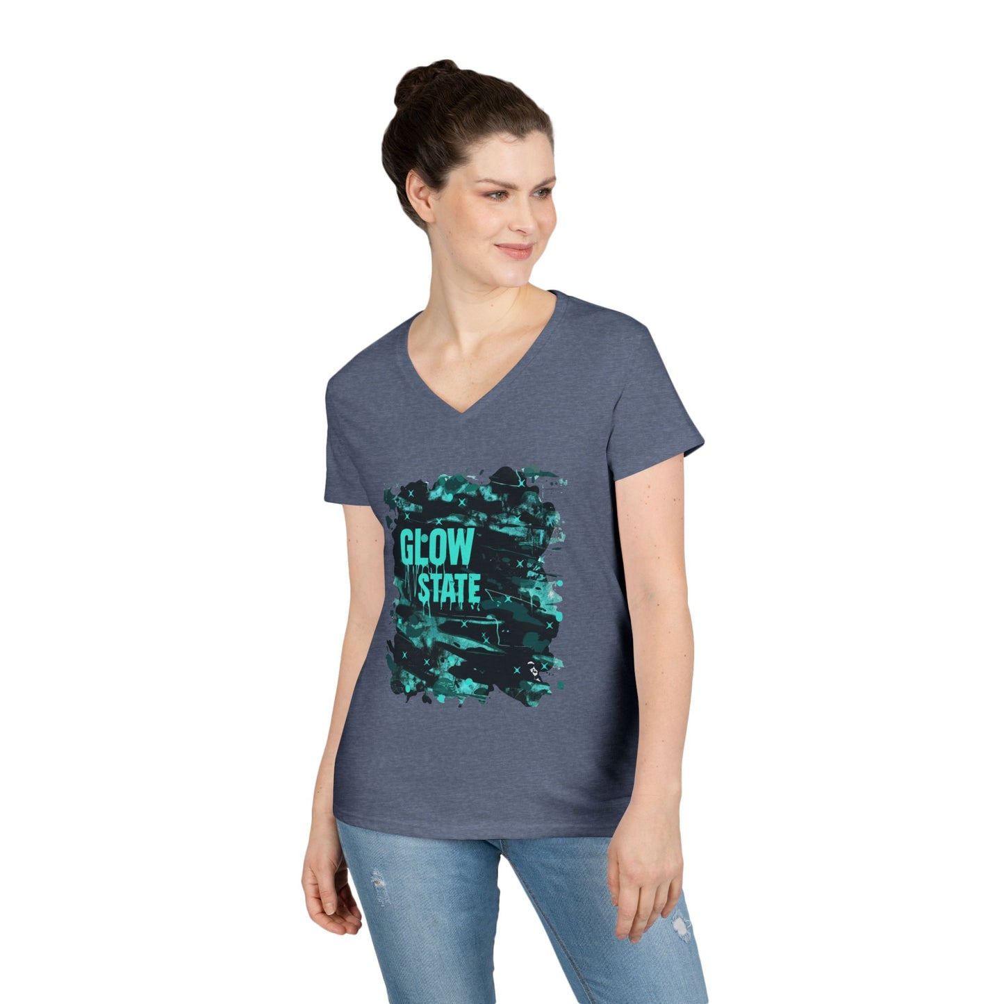 Glow State Women's V-Neck Tee