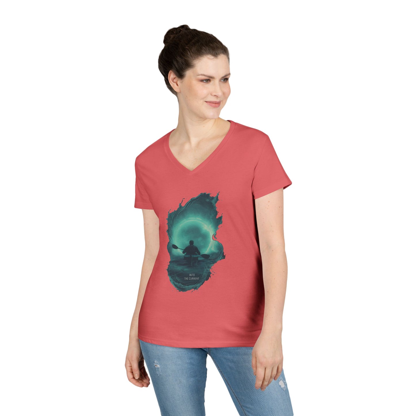 Into The Current Women's V-Neck Tee
