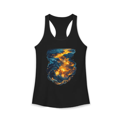 Lava Makes It Path Women's Ideal Racerback Tank