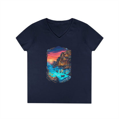 The Shining Bay Women's V-Neck Tee