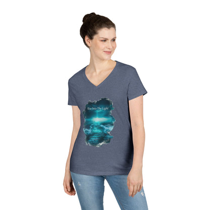 Rise Into The Light Women's V-Neck Tee