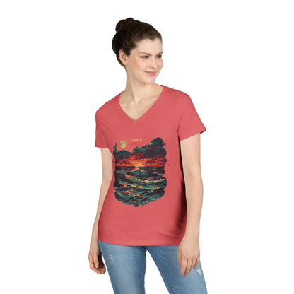 Stand In Your Light Women's V-Neck Tee