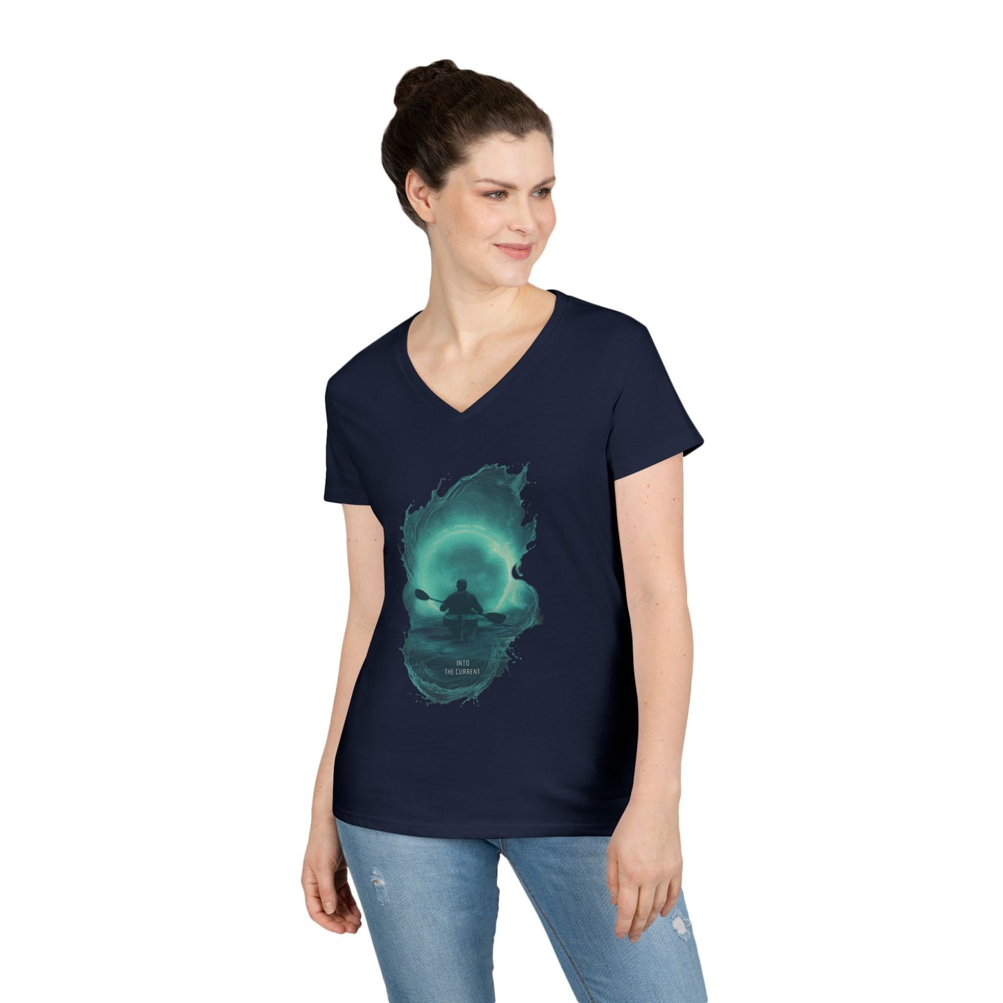 Into The Current Women's V-Neck Tee