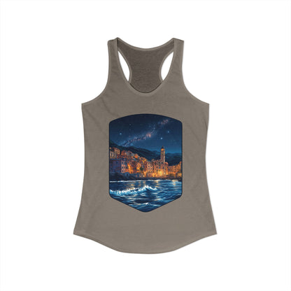The Lightening City At The Coast Women's Ideal Racerback Tank