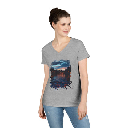 The Lightening Aura Women's V-Neck Tee