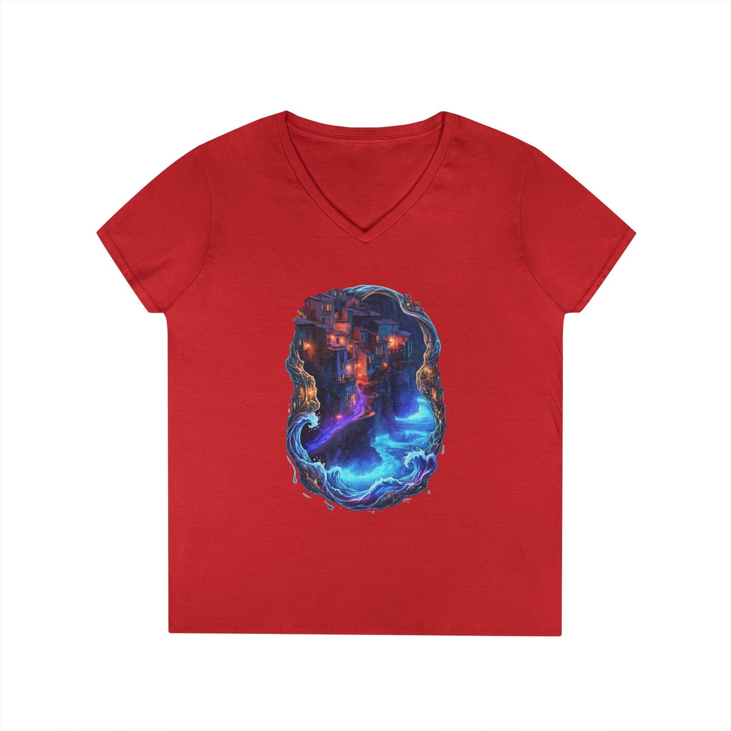 A Glowing Shore Women's V-Neck Tee