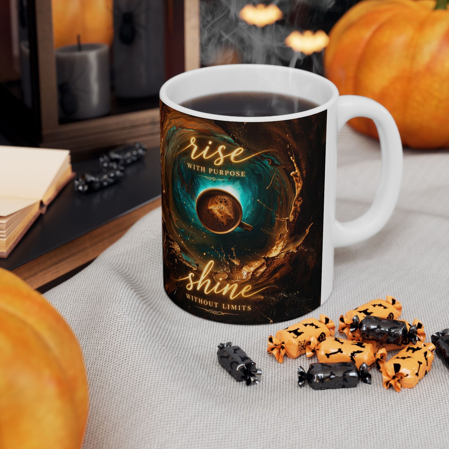 Rise With Purpose Shine Without Limits Ceramic Mug (11oz/15oz)