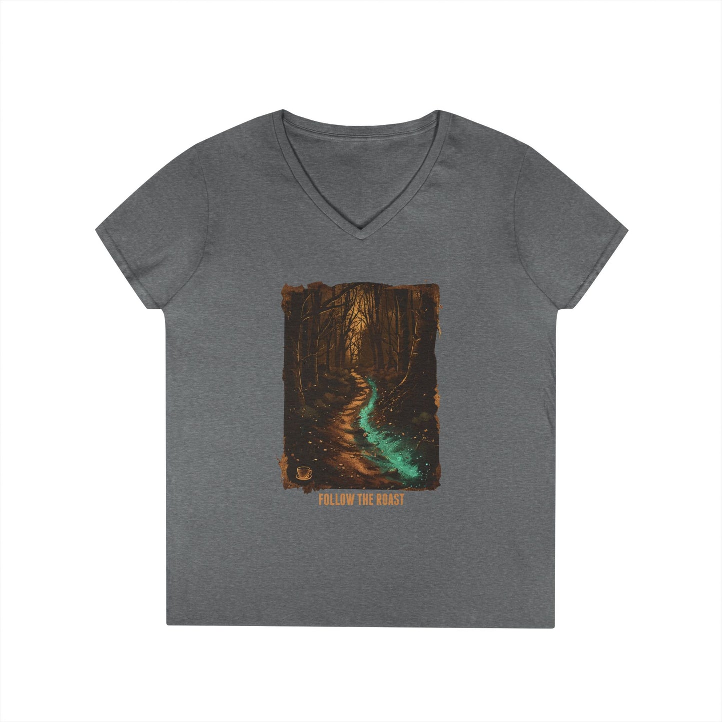 Follow The Roast Women's V-Neck Tee