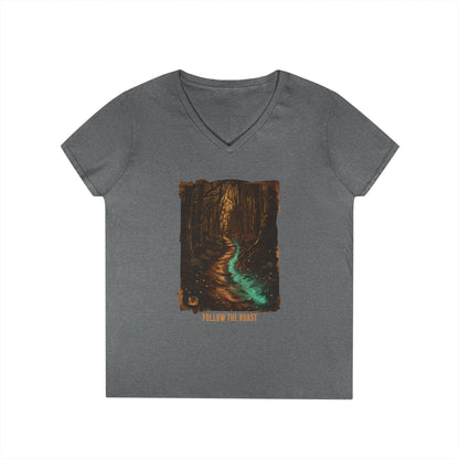 Follow The Roast Women's V-Neck Tee