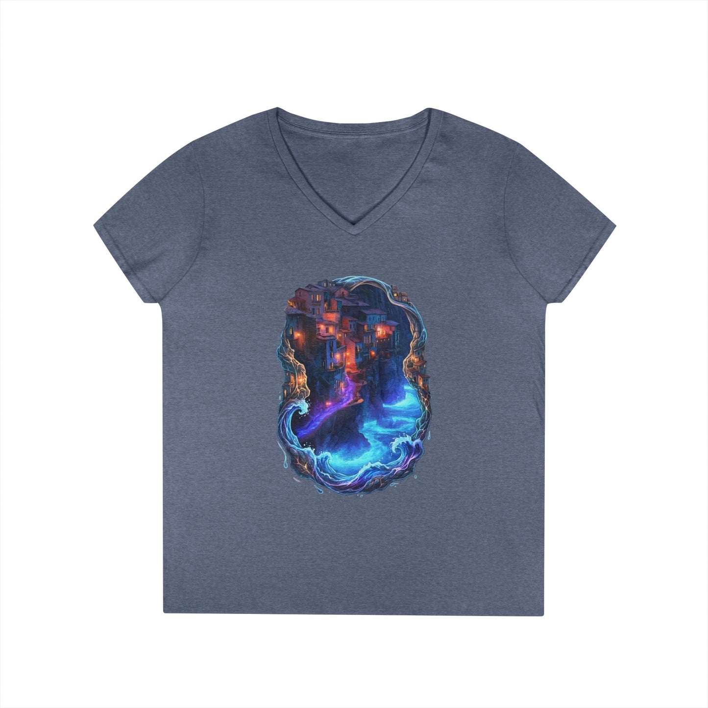 A Glowing Shore Women's V-Neck Tee