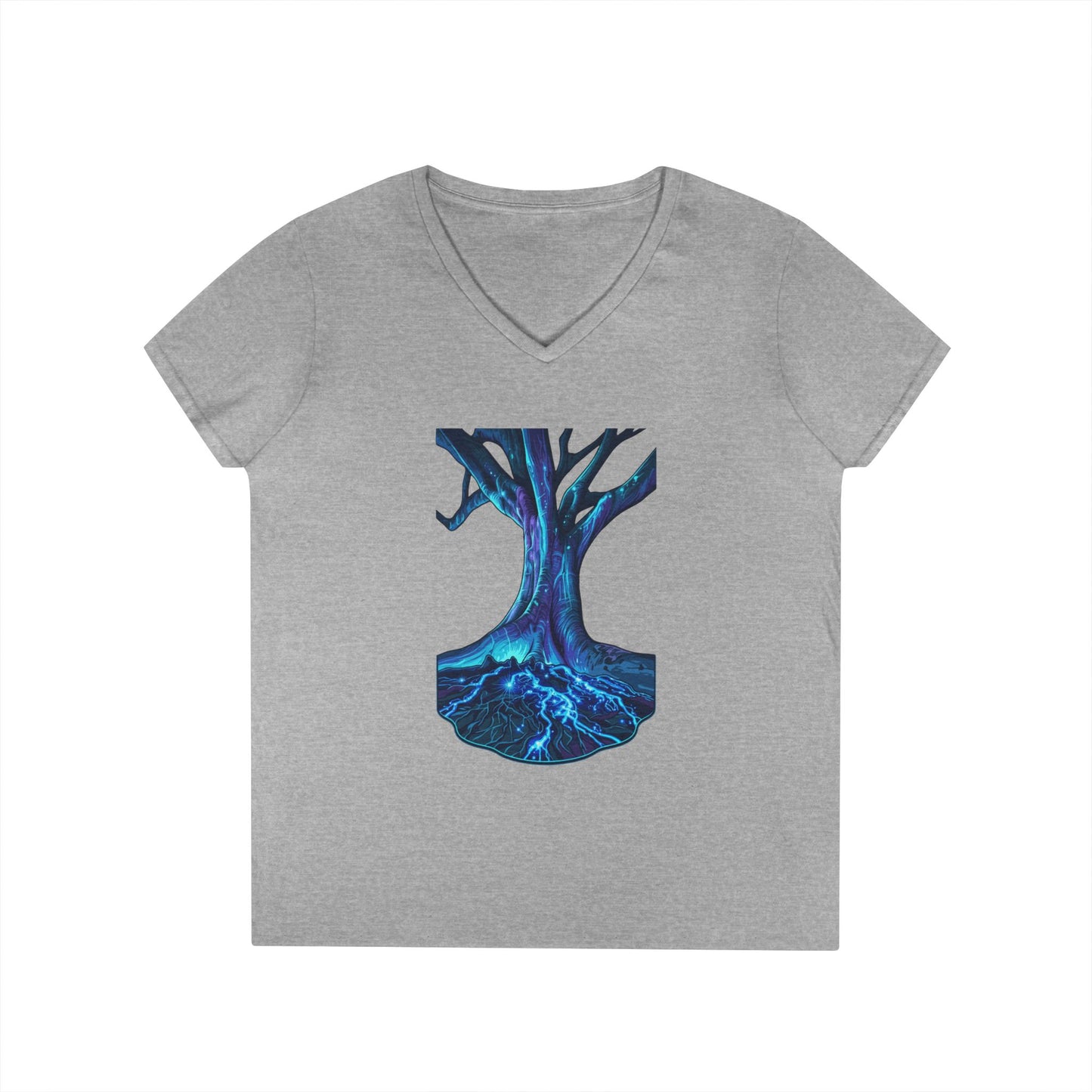 Light In The Tree Women's V-Neck Tee
