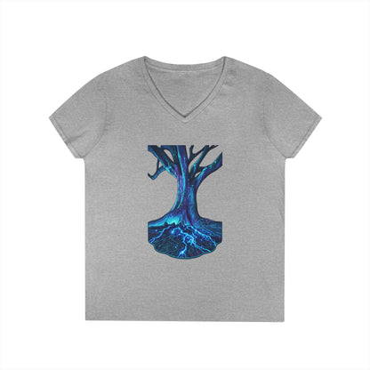 Light In The Tree Women's V-Neck Tee