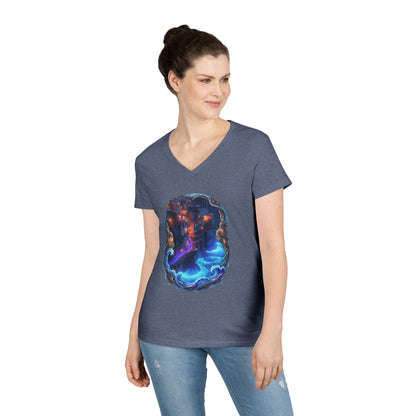 A Glowing Shore Women's V-Neck Tee
