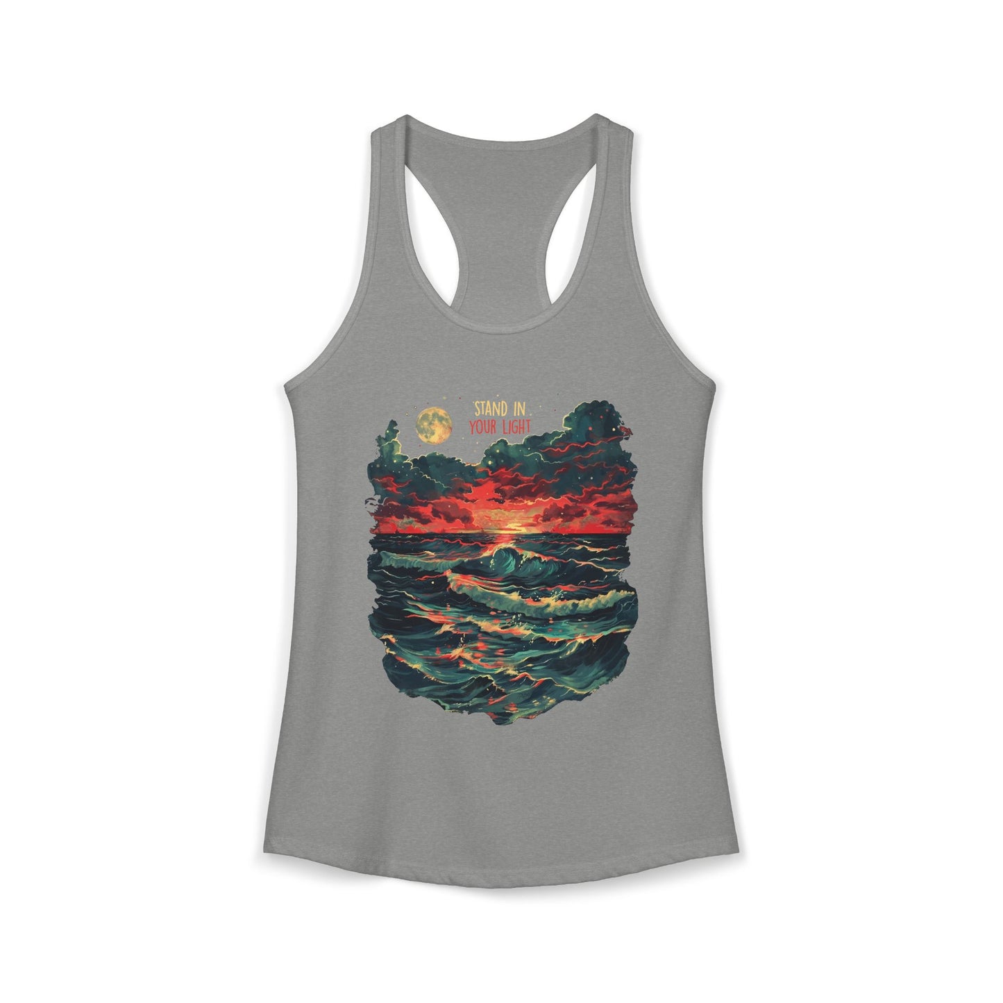 Stand In Your Light Women's Ideal Racerback Tank
